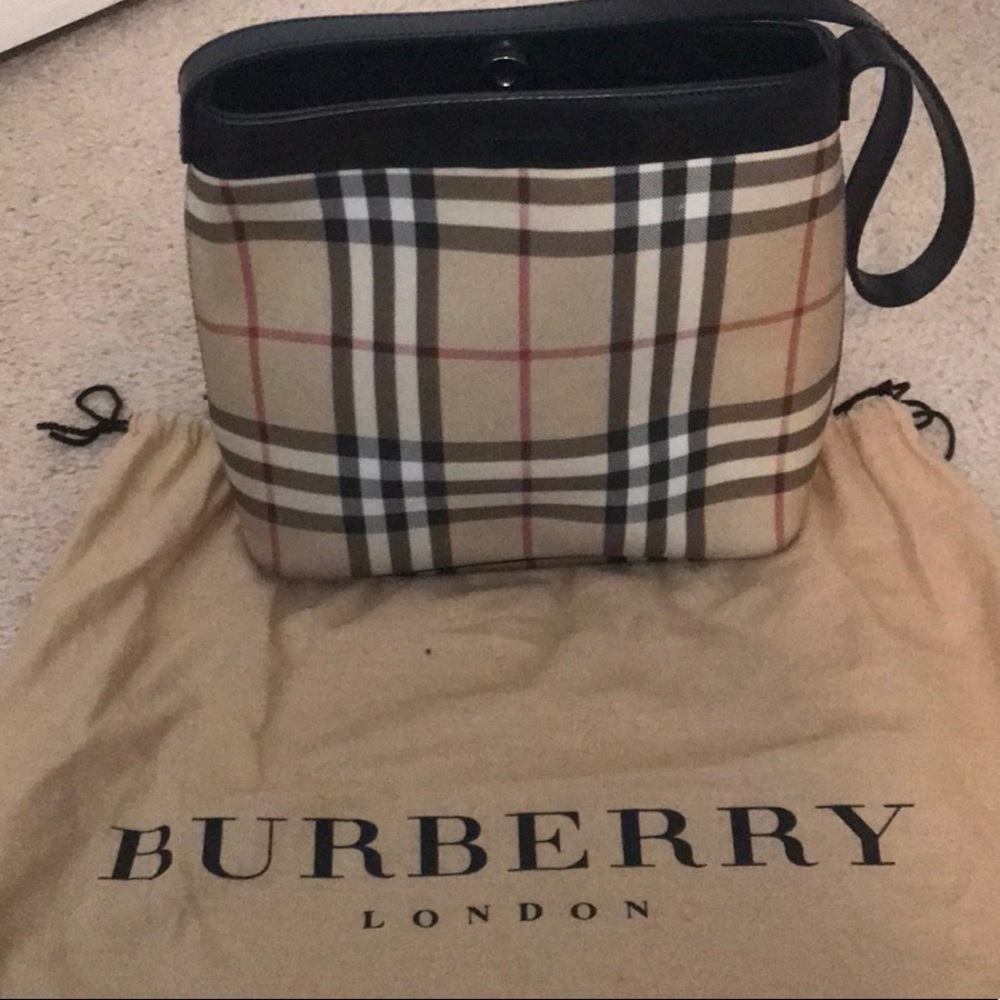 Burberry check tote